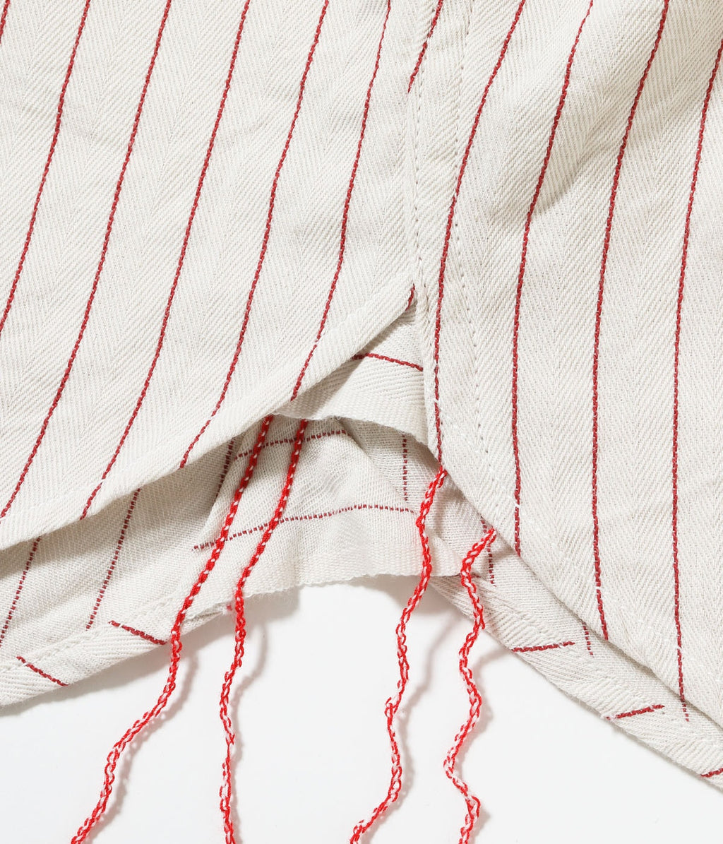 Coke Stripe Work Shirt With Embroidered