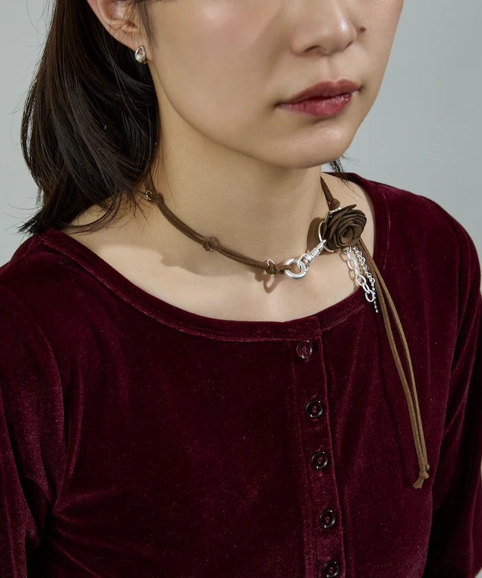 Code Flower Necklace / Flower Charm