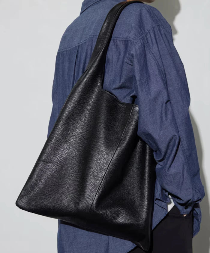 Leather Marche Bag / Leather Marche / Tote Bag / Cowhide / Water-repellent Leather