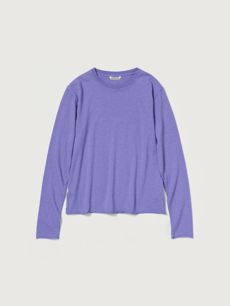 BRUSHED ORGANIC COTTON CASHMERE JERSEY L/S TEE