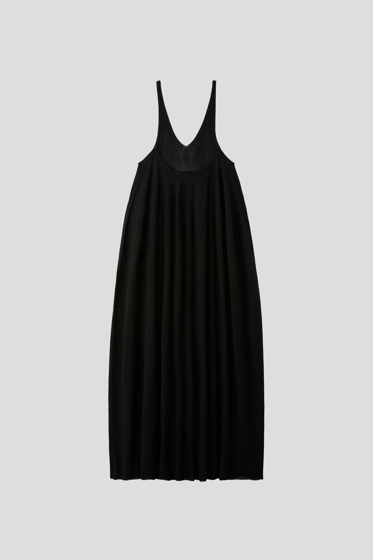 SILK RIVULET STRAP BUST FLARE DRESS