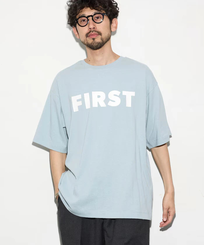 6 Ounce Front Logo Print Crew Neck T-Shirt / Print T-Shirt PR FIRST