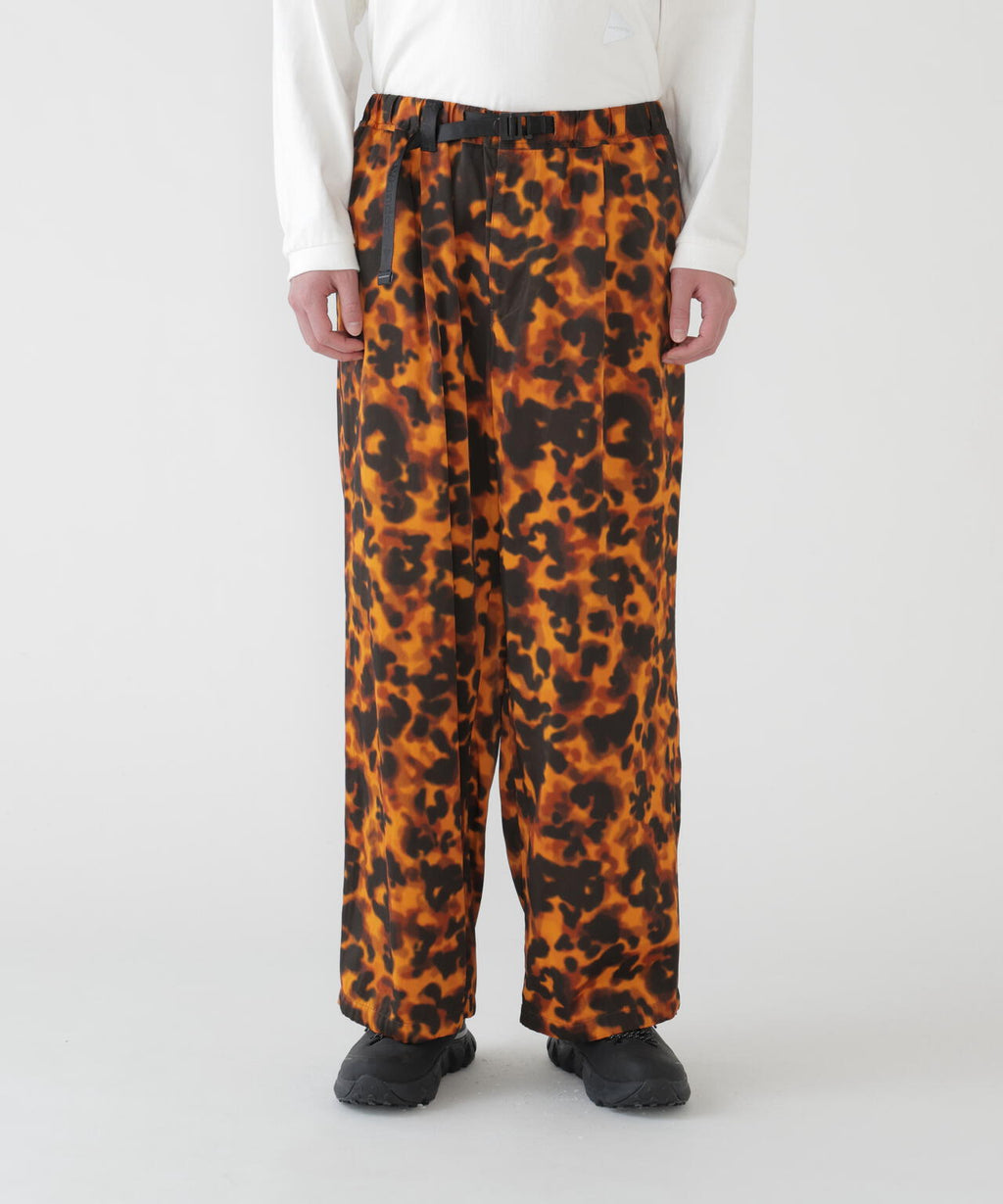 printed satin pants