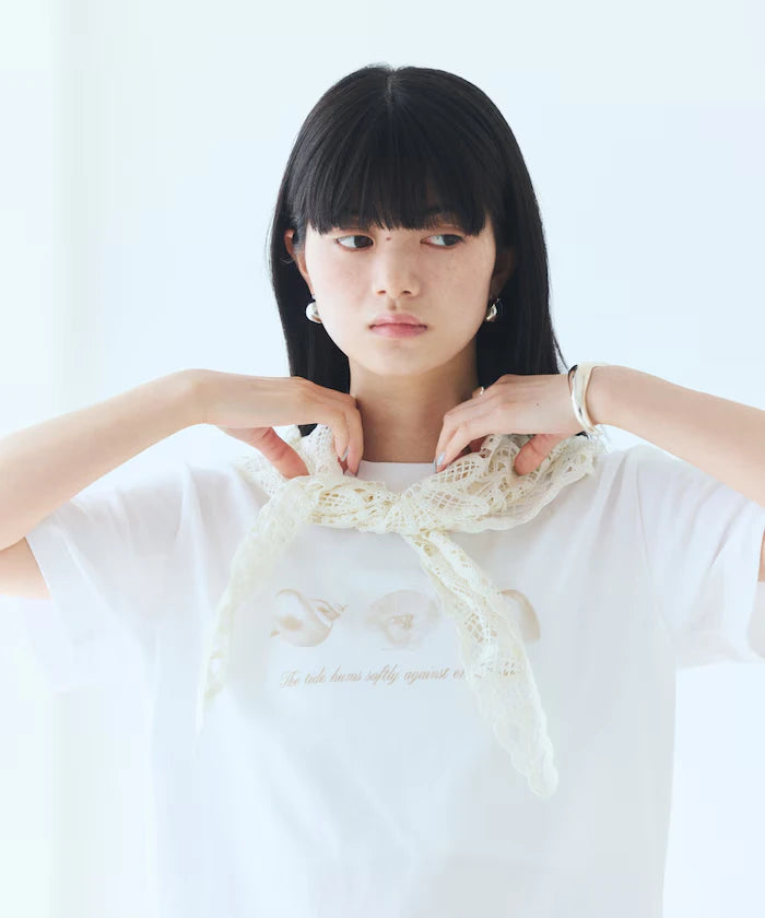 Comfortable Shell Print Crew Neck T-Shirt