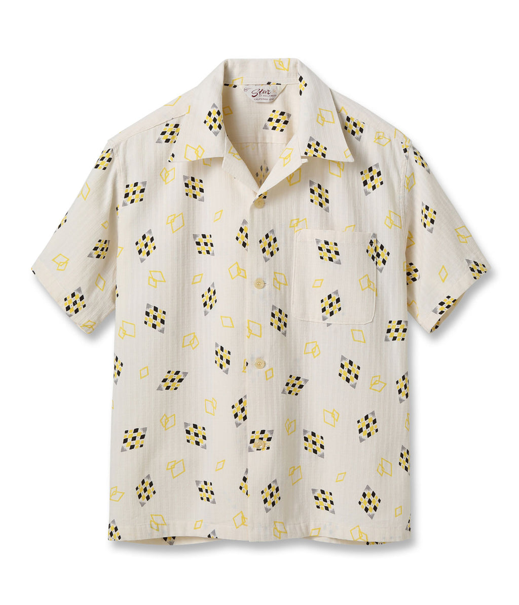 DOBBY COTTON OPEN SHIRT “DIAMOND”