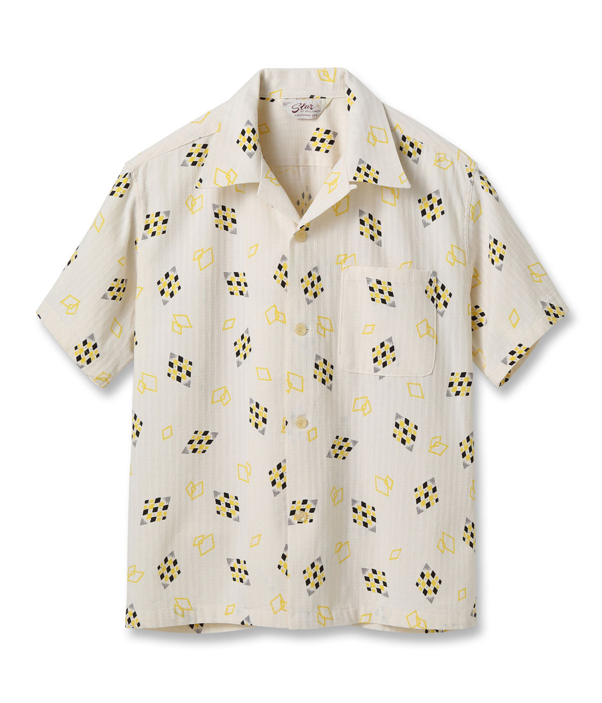 DOBBY COTTON OPEN SHIRT “DIAMOND”