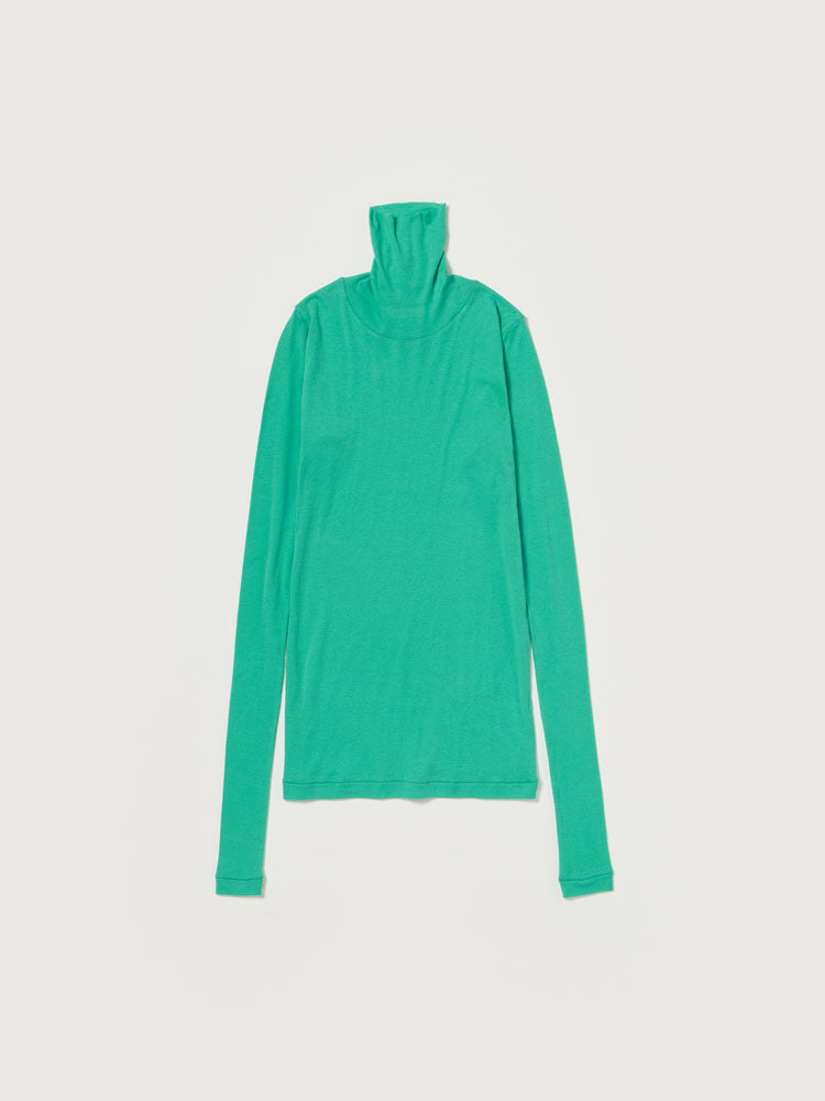SUPER HIGH GAUGE SHEER RIB TURTLE NECK L/S TEE