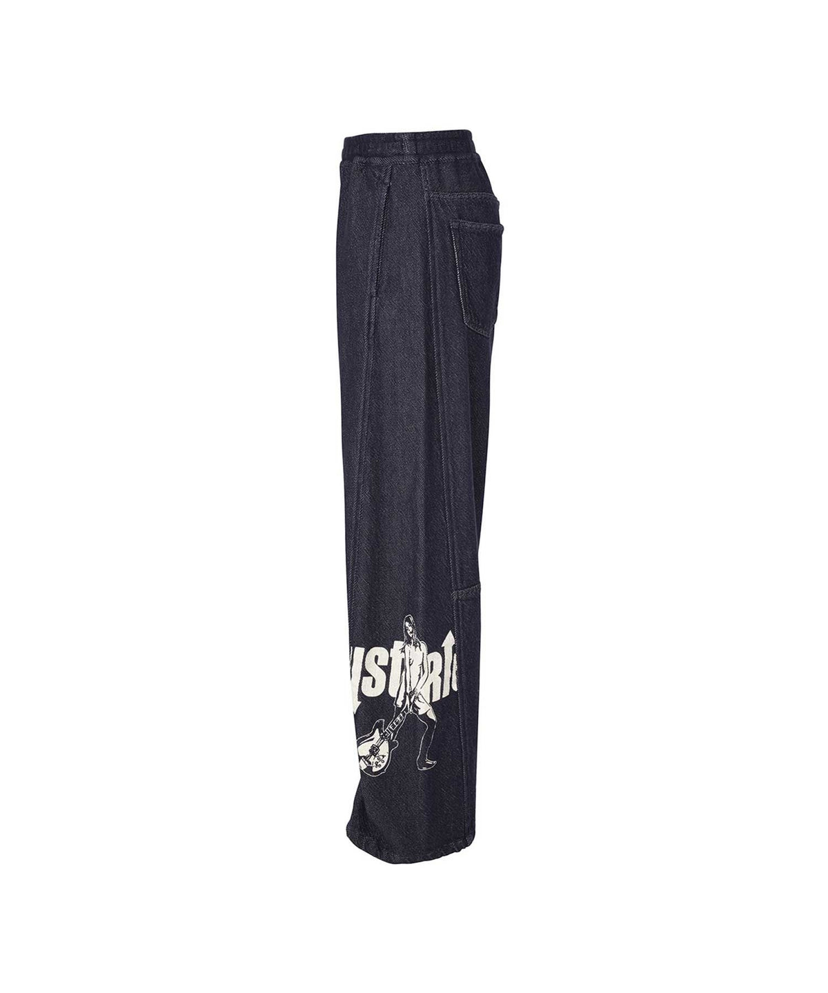 UP DOWN GIRL Denim Easy Pants