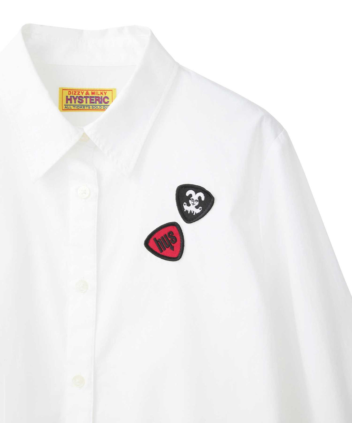 RABBIT GHOST Patch Short-Length Shirt