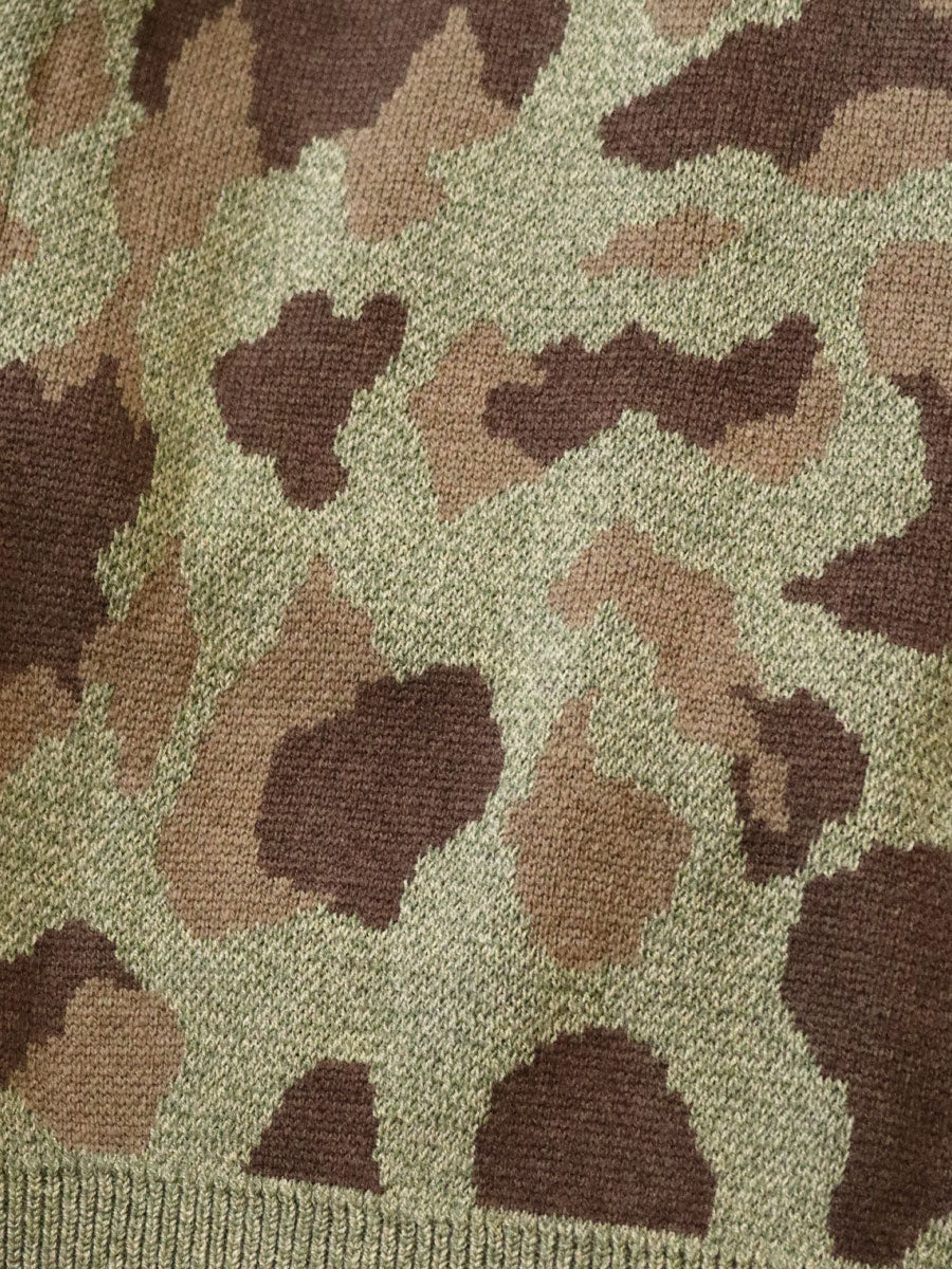 5G Camouflage Knit KESA Hood Sweater