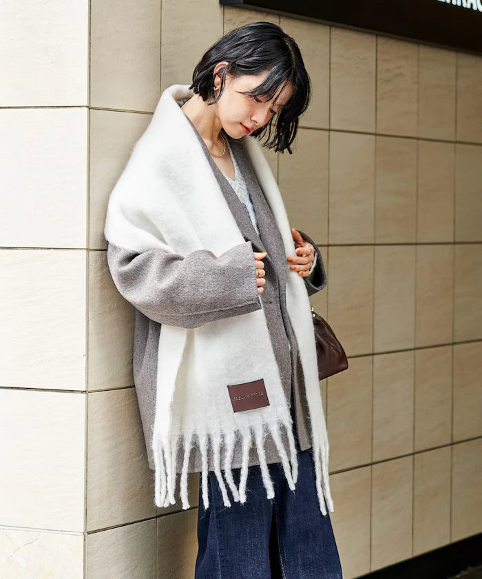 Volume Fringe Scarf