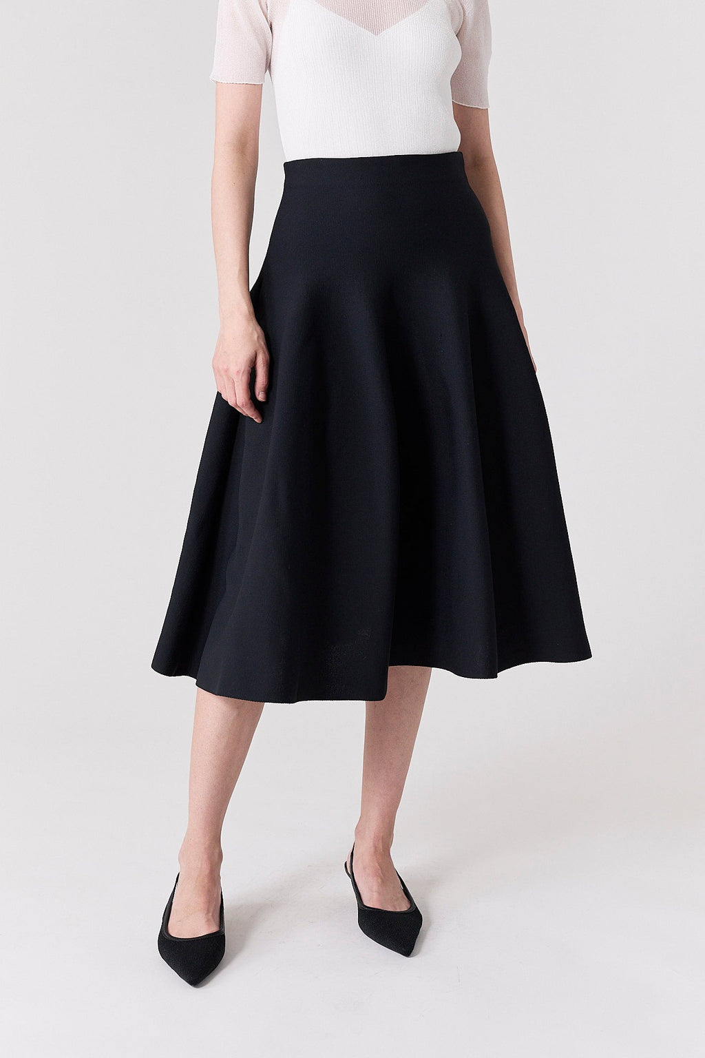 MILAN MIDI FLARE SKIRT