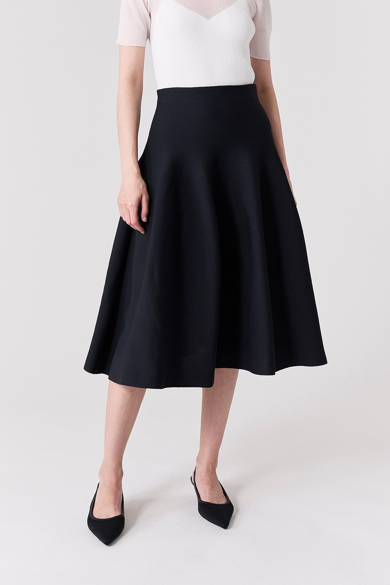 MILAN MIDI FLARE SKIRT