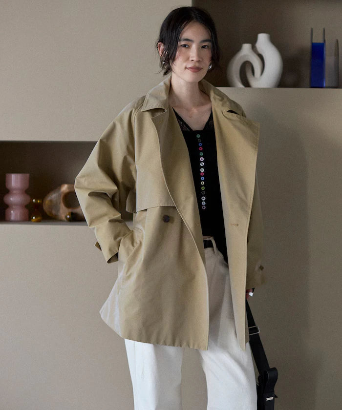 T/C Chambray Short Trench Coat