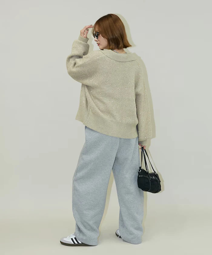 Brushed Back Sweat Curve Pants Limited Edition