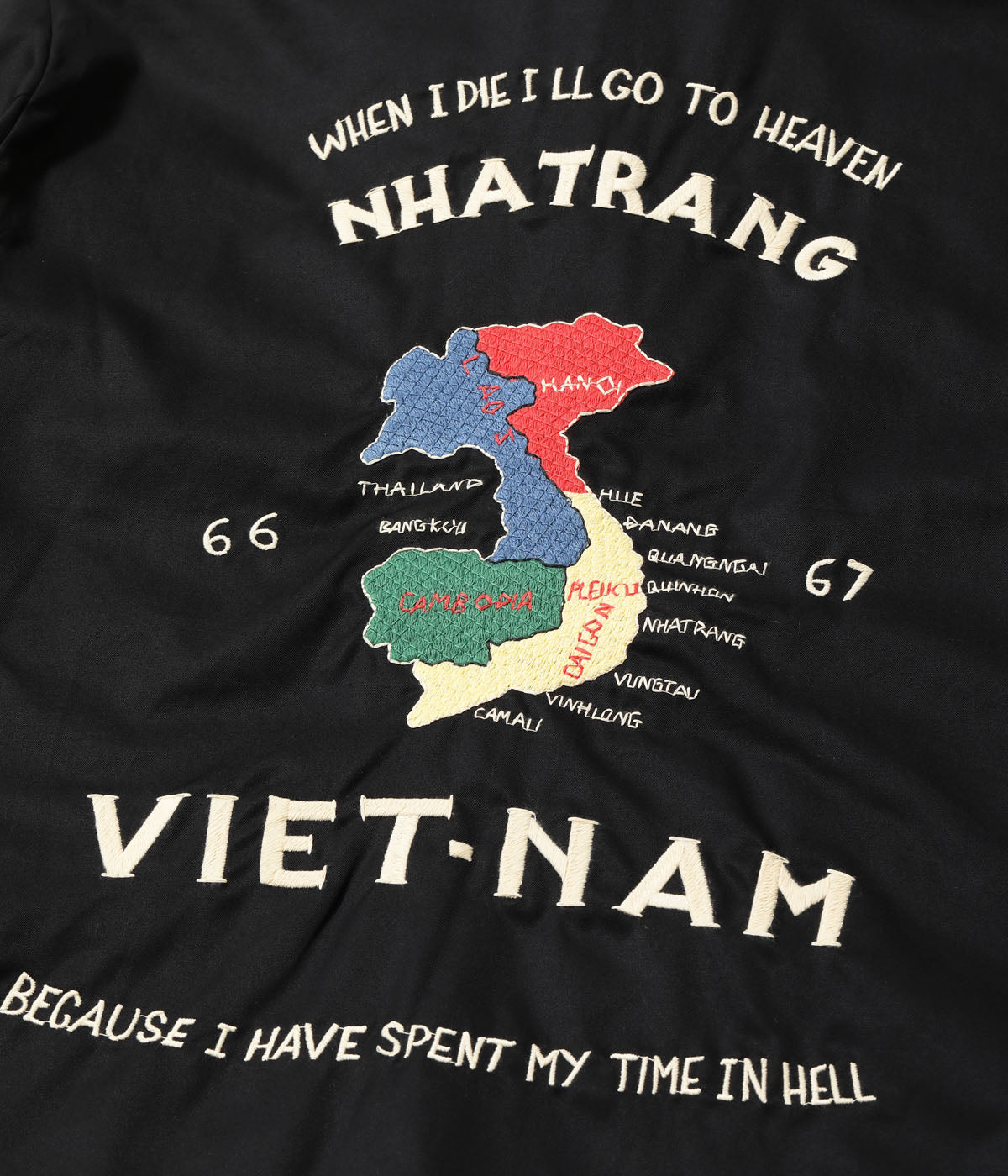 Mid 1960s Style Cotton Vietnam Jacket ���VIETNAM MAP���