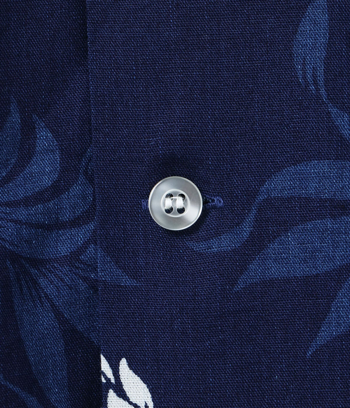 Duke Kahanamoku Indigo Cotton Hawaiian Shirt Duke's Pineapple