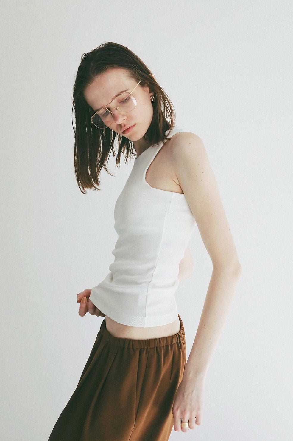 BACK SHEER TANK TOPS