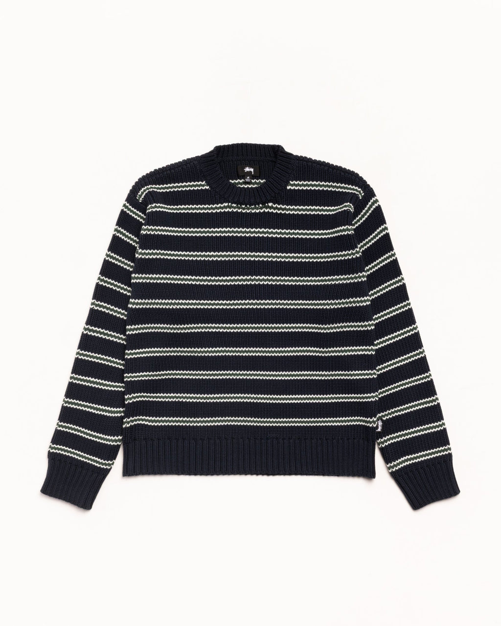 CHUNKY COTTON STRIPE SWEATER
