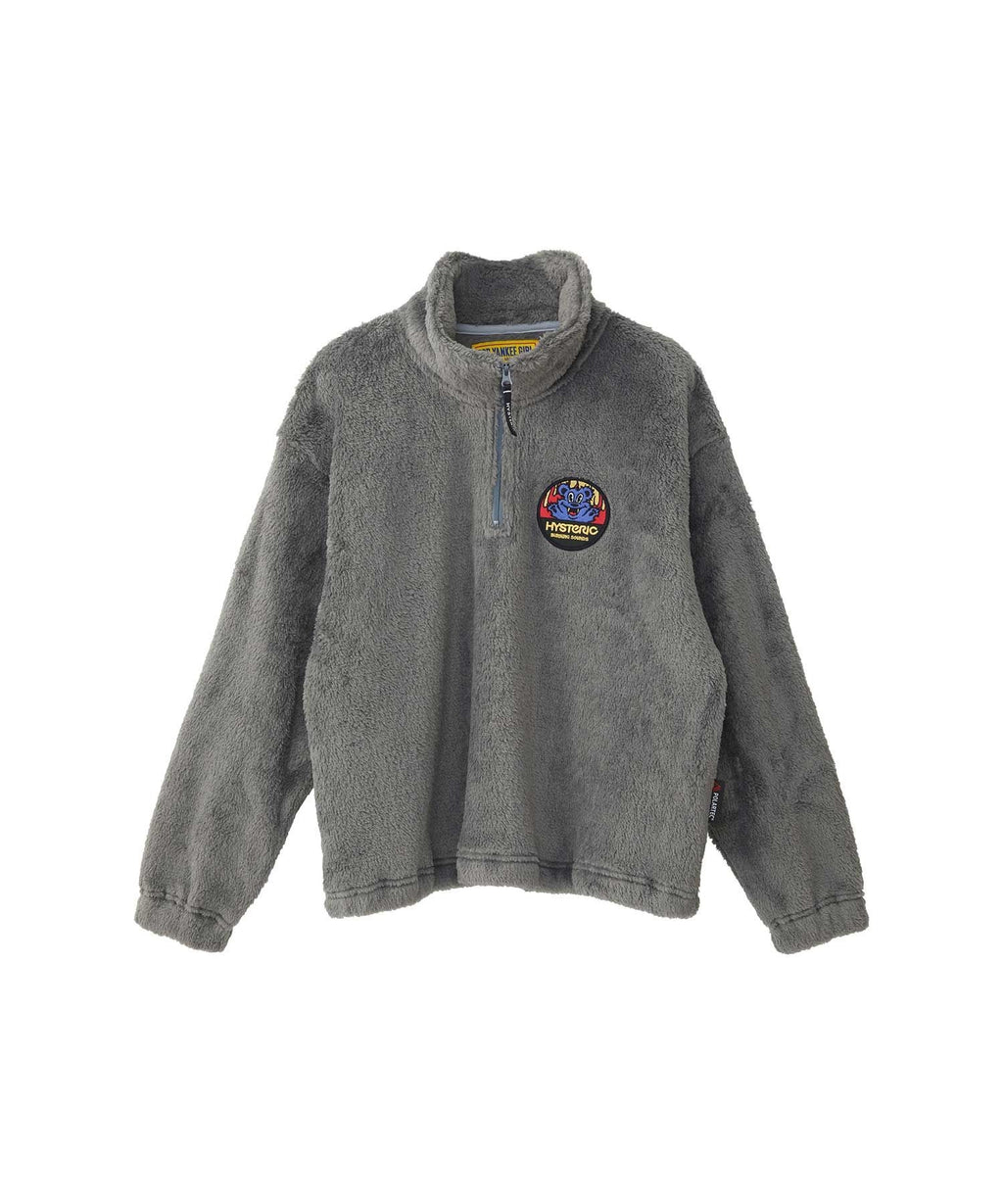 BURNING SOUNDS Patch Half Zip Sweat