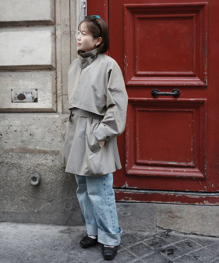 T/C Chambray Short Trench Coat
