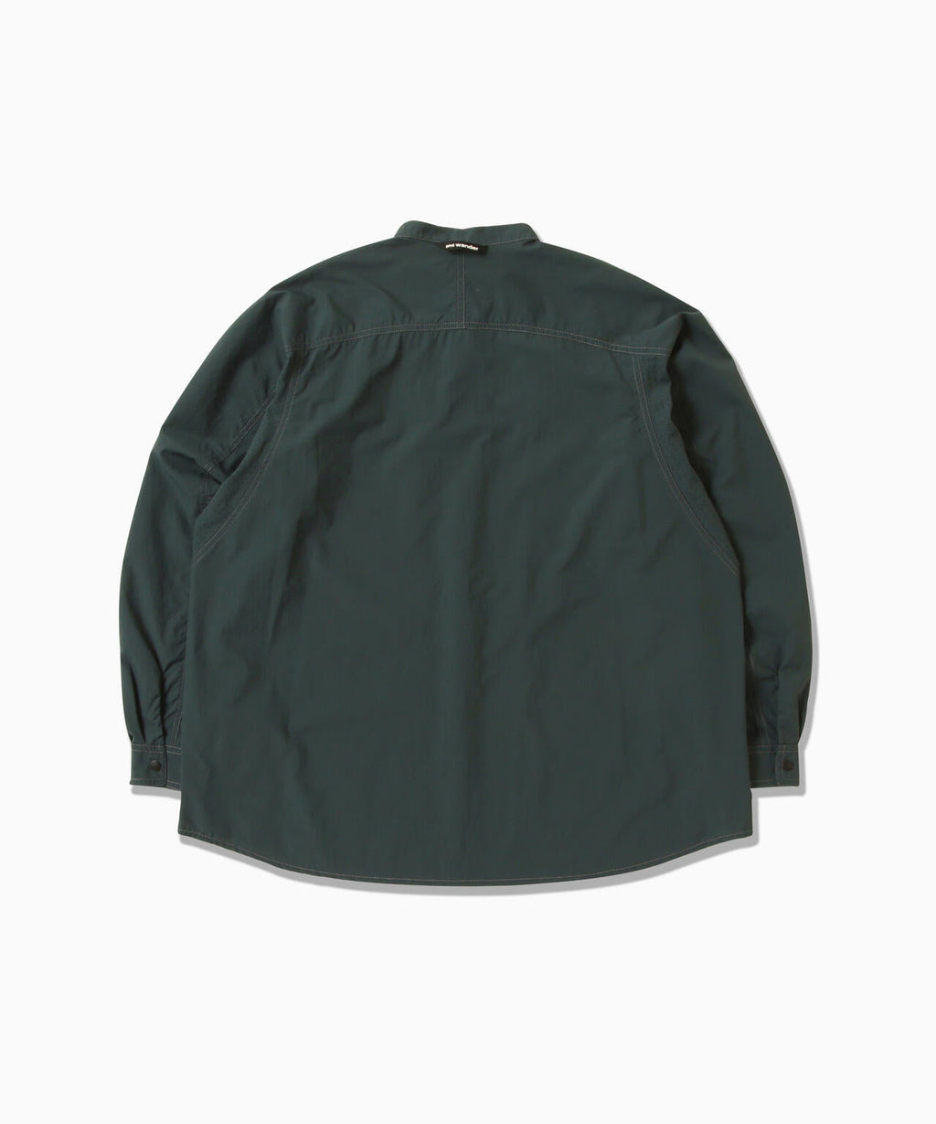 stretch rip band collar shirt