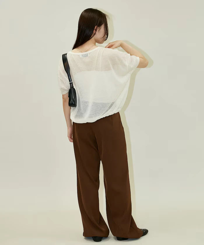 Washable Linen Hem Cord Summer Knit Cardigan Limited Edition