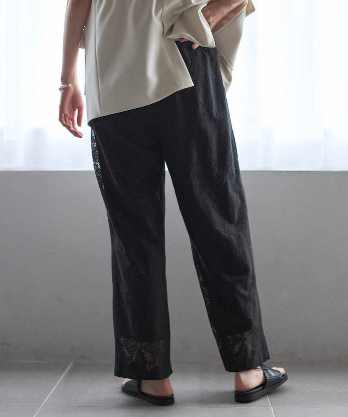 Panel Lace Easy Pants / Compatible with Setup - February 12, 12:00 Release