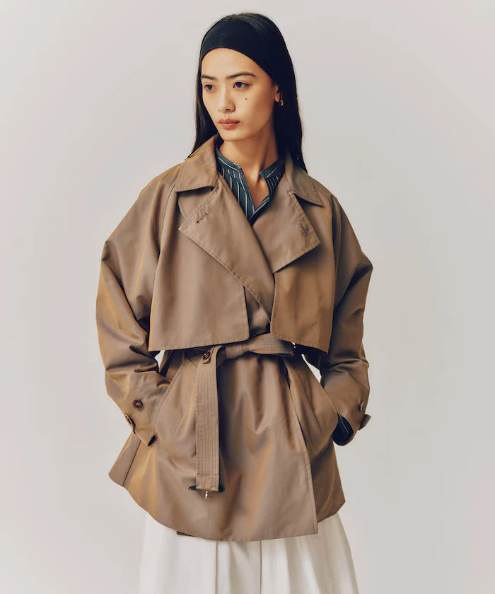 T/C Chambray Short Trench Coat