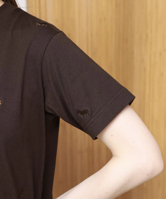 Organic Cotton Allover Embroidery T-Shirt