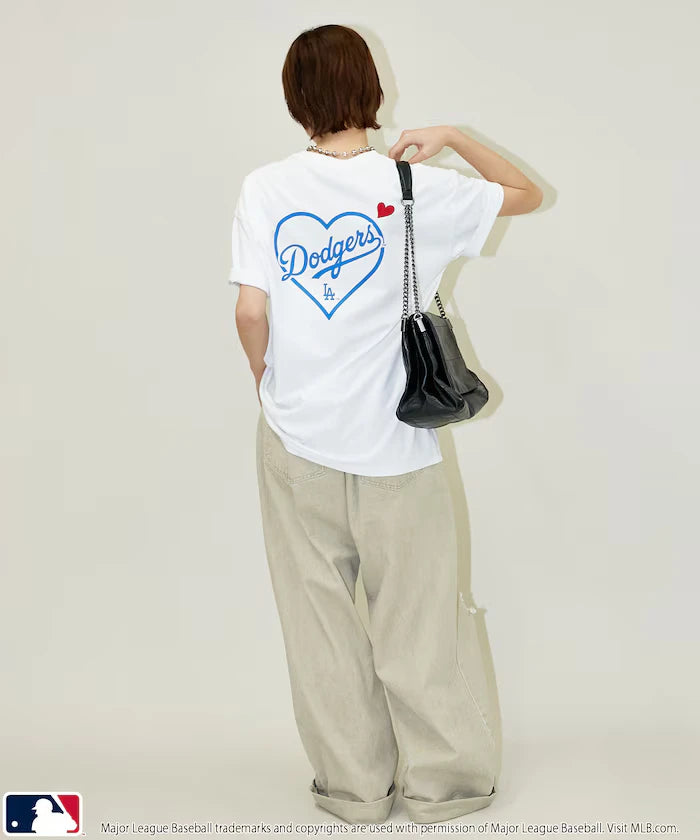 MLB Back Print Heart T-Shirt