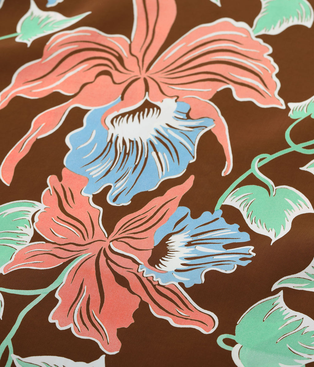 RAYON HAWAIIAN SHIRT “CATTLEYA ORCHID”