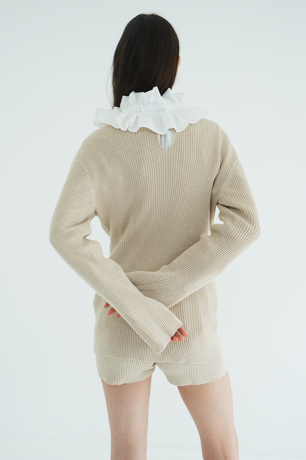 W FACE KNIT MINI ONEPIECE