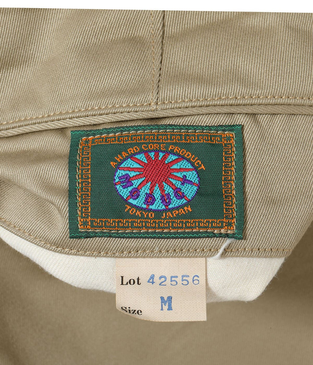 MODUCT BAGGY TROUSERS, COTTON, KHAKI, TYPE-Ⅰ