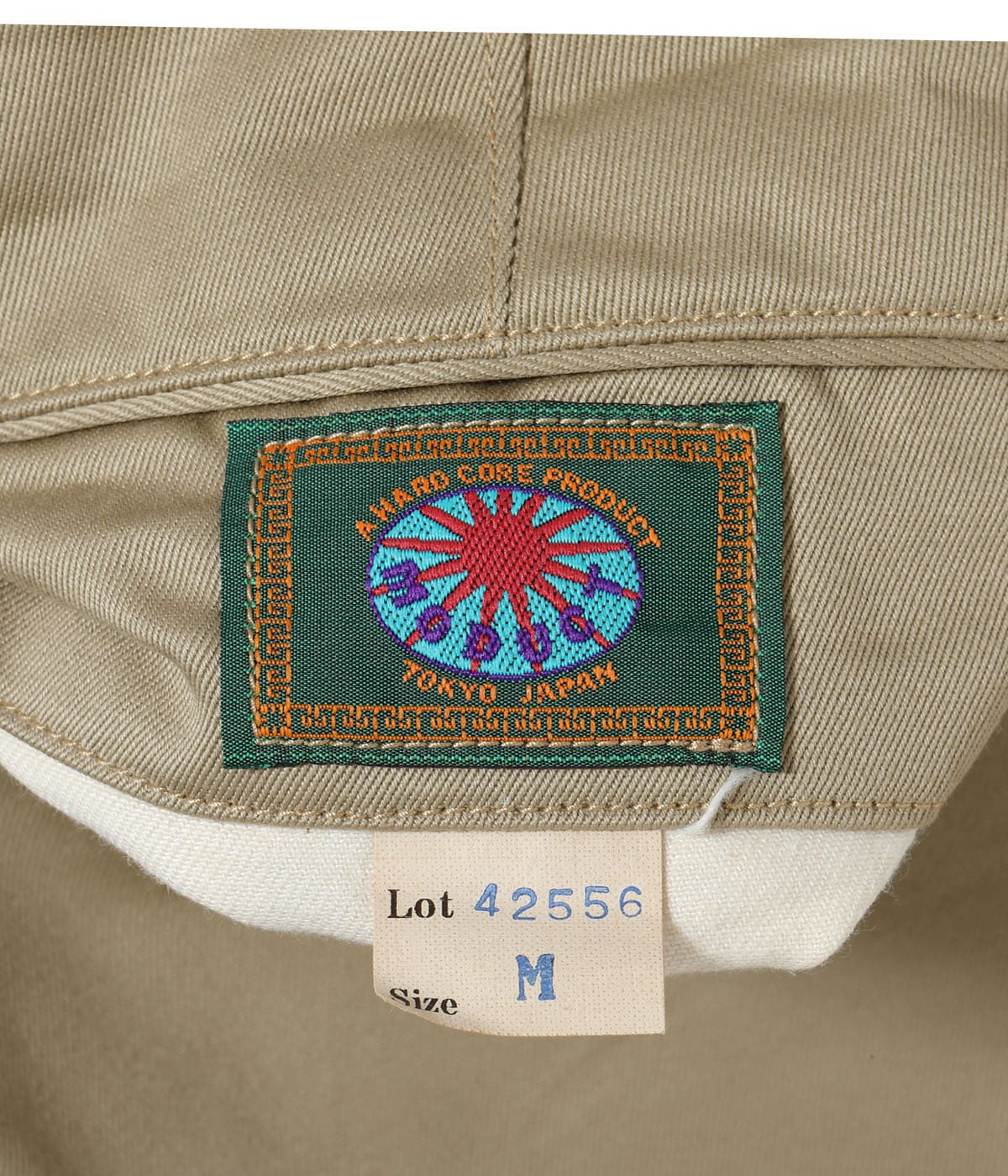 MODUCT BAGGY TROUSERS, COTTON, KHAKI, TYPE-Ⅰ