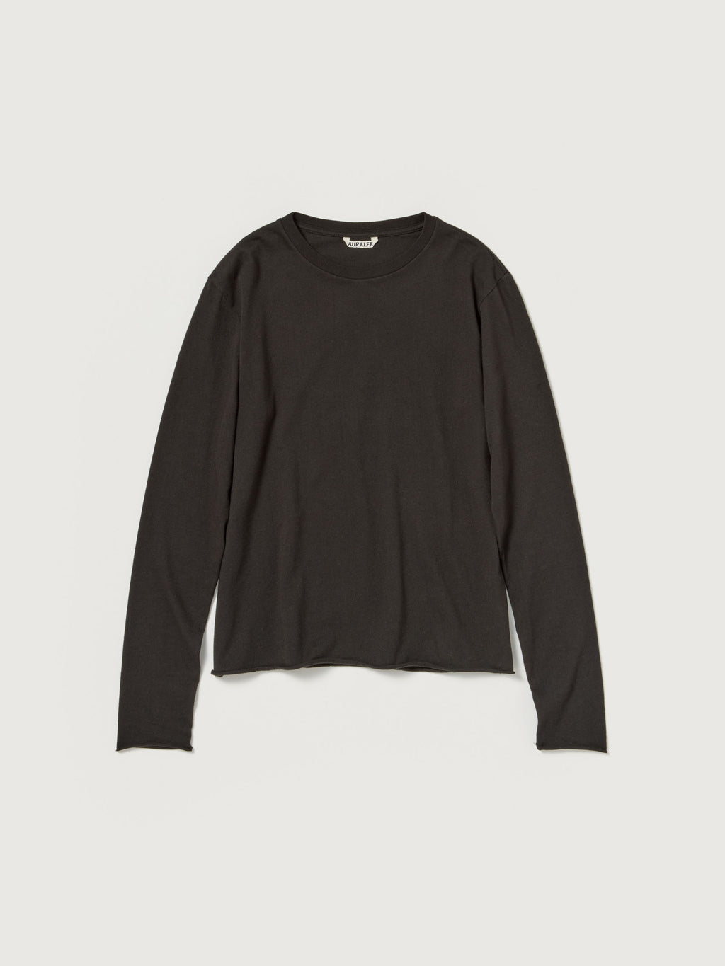 BRUSHED ORGANIC COTTON CASHMERE JERSEY L/S TEE
