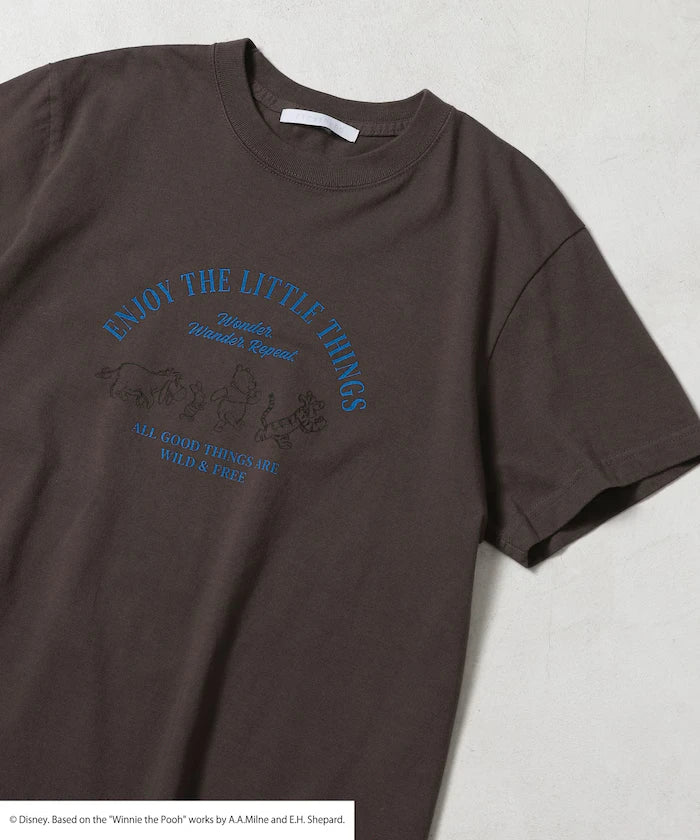 Winnie-the-Pooh Front Logo Print T-Shirt