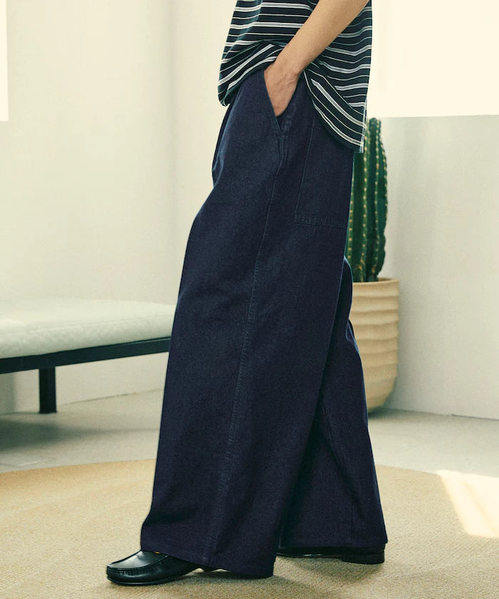 Wide Silhouette Straight Denim
