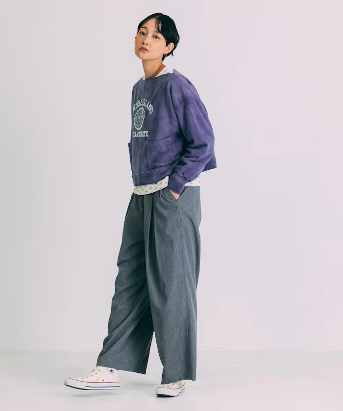 Tuck Wide Slacks Pants