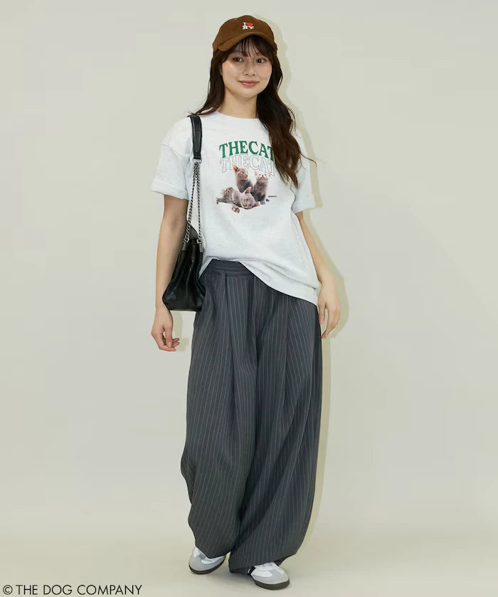 THE DOG / THE CAT Collegiate Style T-Shirt Limited Edition