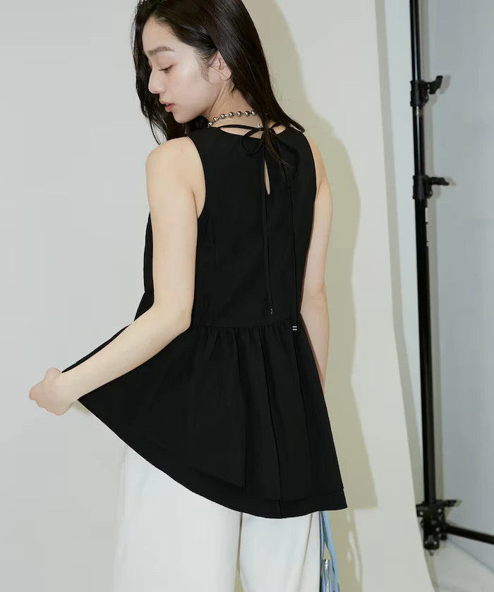 Nylon Washer Asymmetrical Blouse Limited Edition