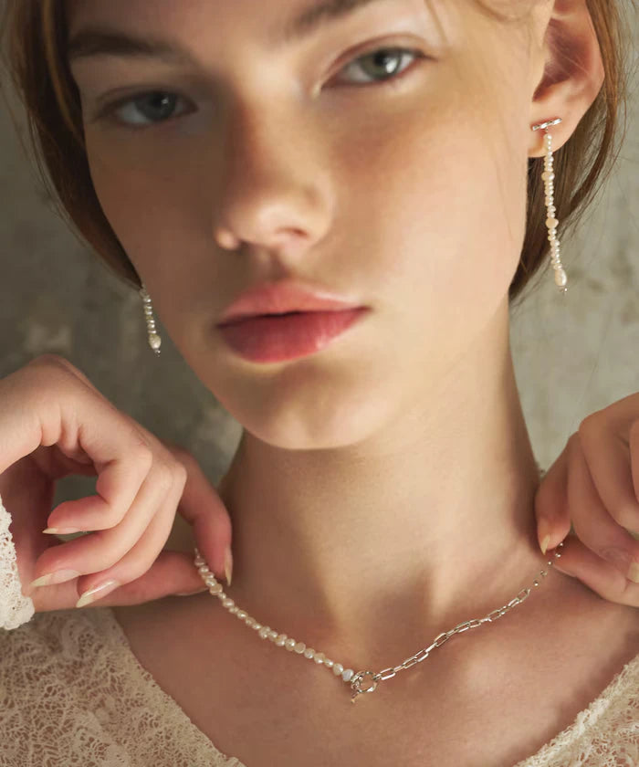 SILVER925 Freshwater Pearl Earrings