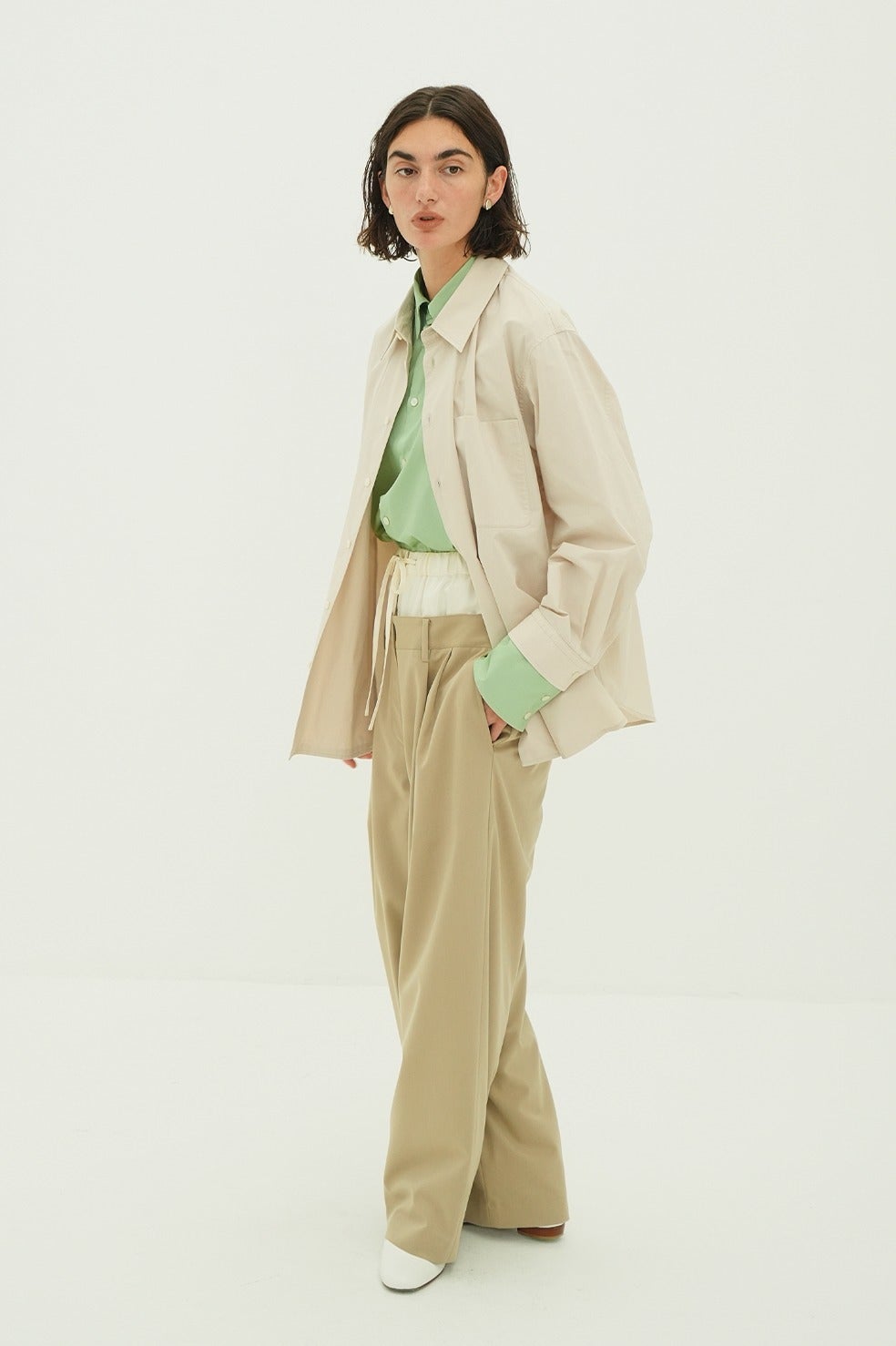 TWO TONE LAYERED SHIRTS