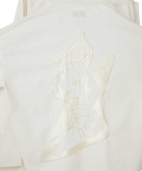 Guitar Girl Embroidered Oversized Shirt