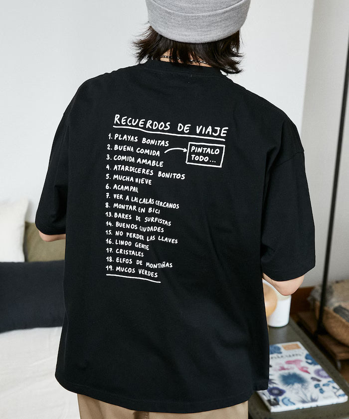 LOVE POP STUDIO TRAVEL NOTE Typography T-Shirt Limited Edition