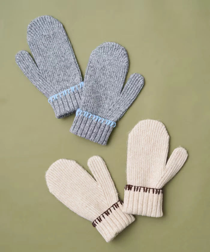 Colorful Blanket Stitch Mittens