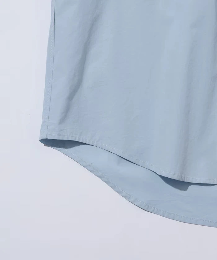 Nuance Color Oversized Regular Collar Long Sleeve Shirt