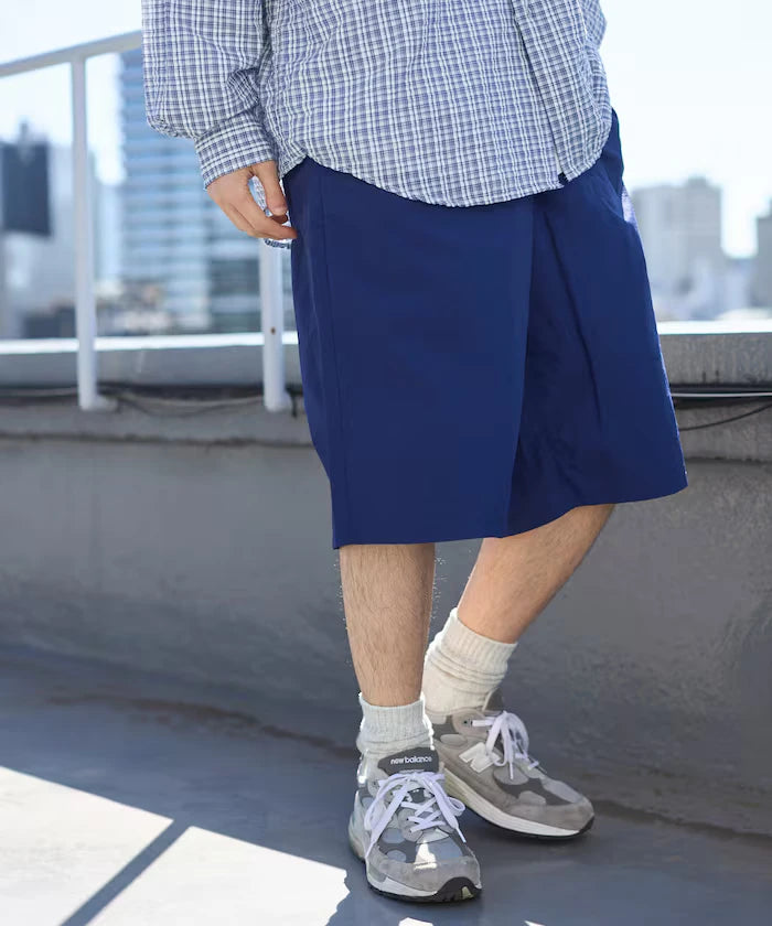 Nylon Sleek Water Length Baggy Shorts