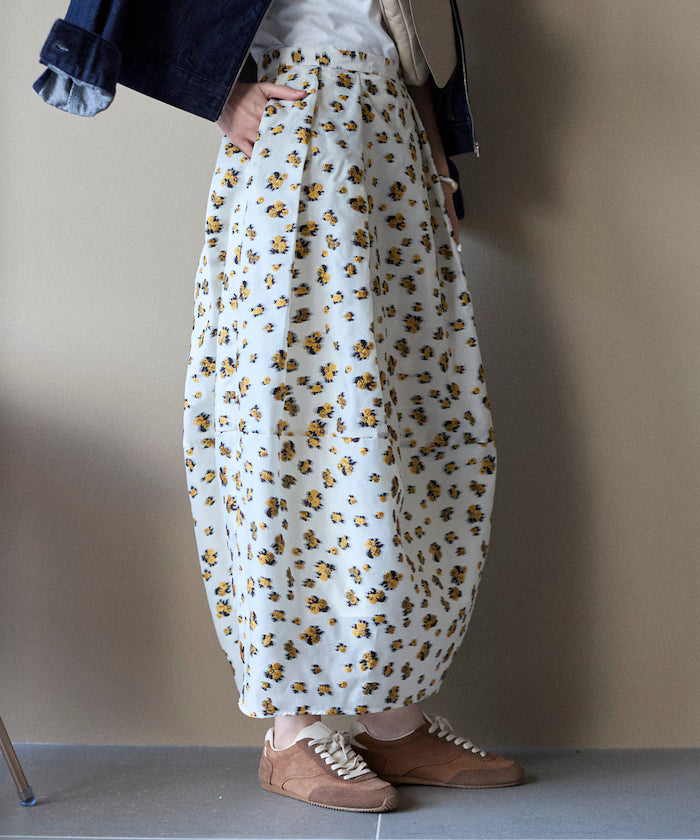 Flower Sheer Jacquard Cocoon Skirt - Released on February 12 at 12:00
