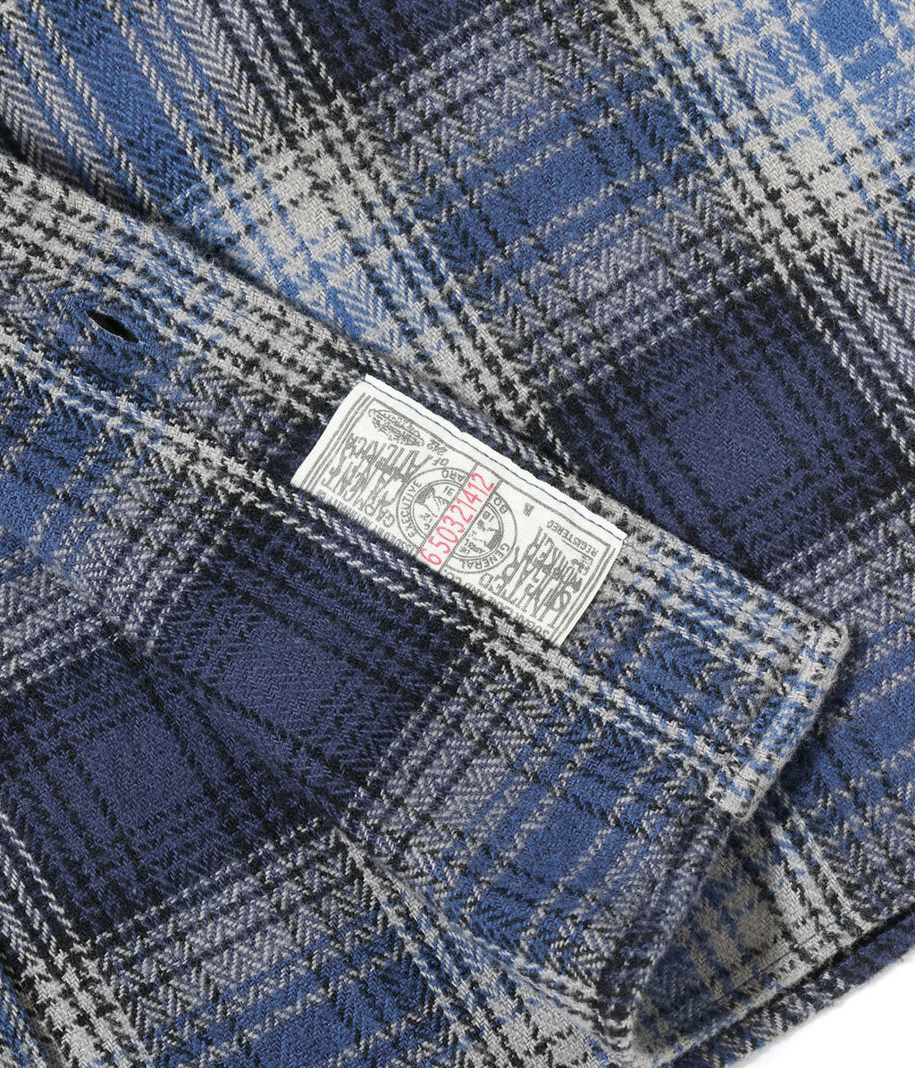 FICTION ROMANCE HERRINGBONE TWILL CHECK WORK SHIRT